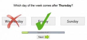 Screenshot of Days of the week